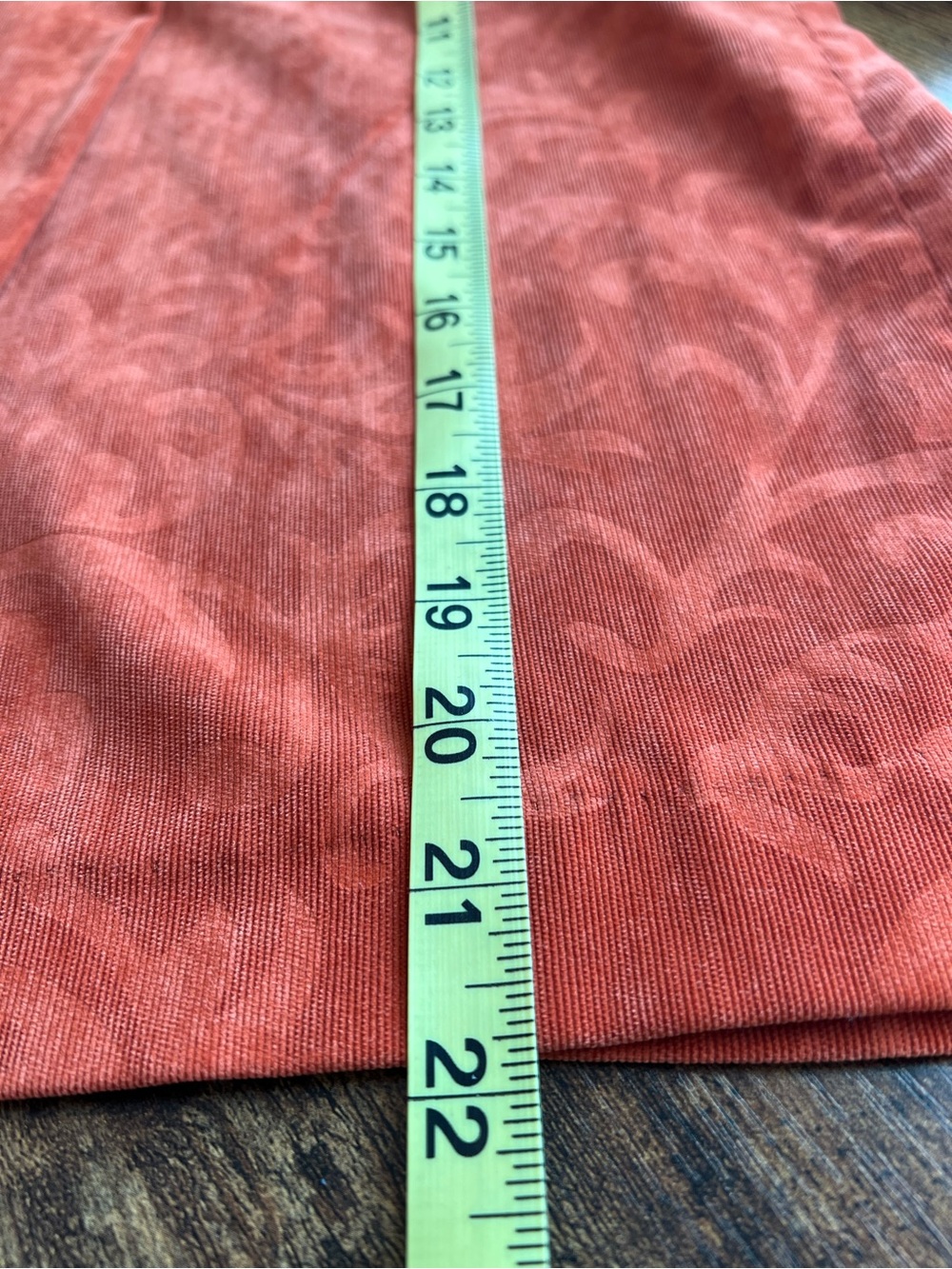 Requirements Burnt Orange Scroll Print Open Front Jacket Blazer XL Stretch - Picture 7 of 8